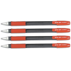 Pilot BPS GP Ball Pen Medium Red [Pack 12]